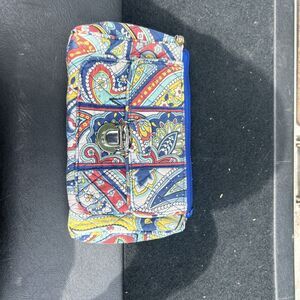 Vera Bradley Messanger Bag Crossbody DOODLE DAISY Blue Green White RETIRED